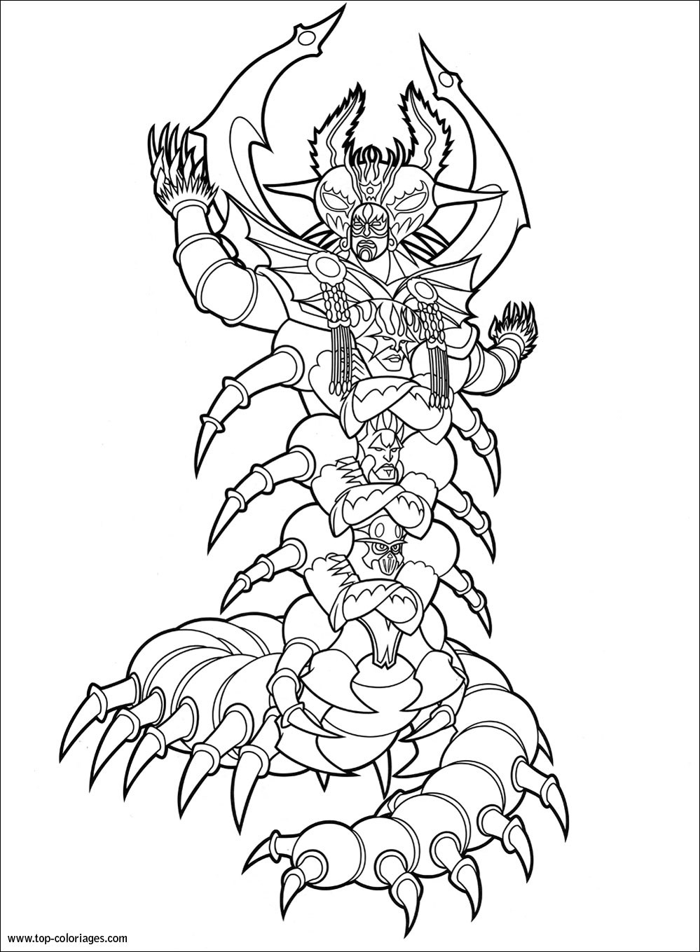 Coloriage à Imprimer Monstre Effrayant Coloriage Monstre