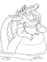 Coloriage de Louis l'Alligator