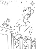 Coloriage de La princesse et la grenouille