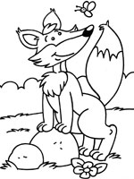 Coloriage de Renard