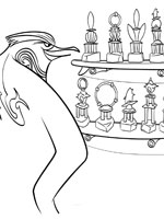 Coloriage de Tank et ses trophées