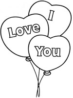 Coloriage de I Love You