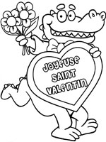 Coloriage de Saint Valentin