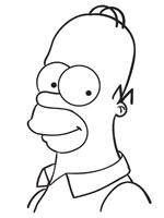 Coloriage de Homer Simpson