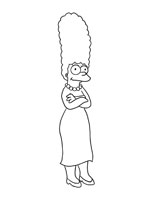 Coloriage de Marge Simpson