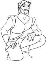 Coloriage de Portrait de Sinbad