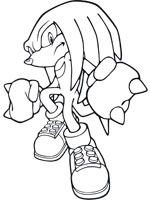 Coloriage de Knuckles