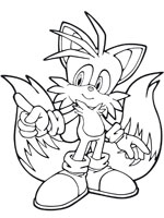 Coloriage de Tails