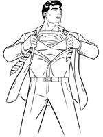 Coloriage de Clark Kent