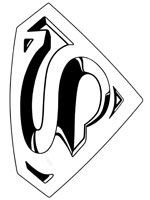 Coloriage de Logo Superman