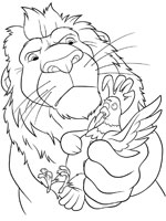 Coloriage de Samson le lion