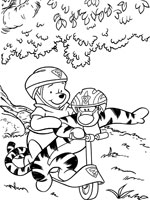 Coloriage de Tigrou et Winnie