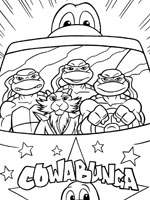 Coloriage de Cowabunga !