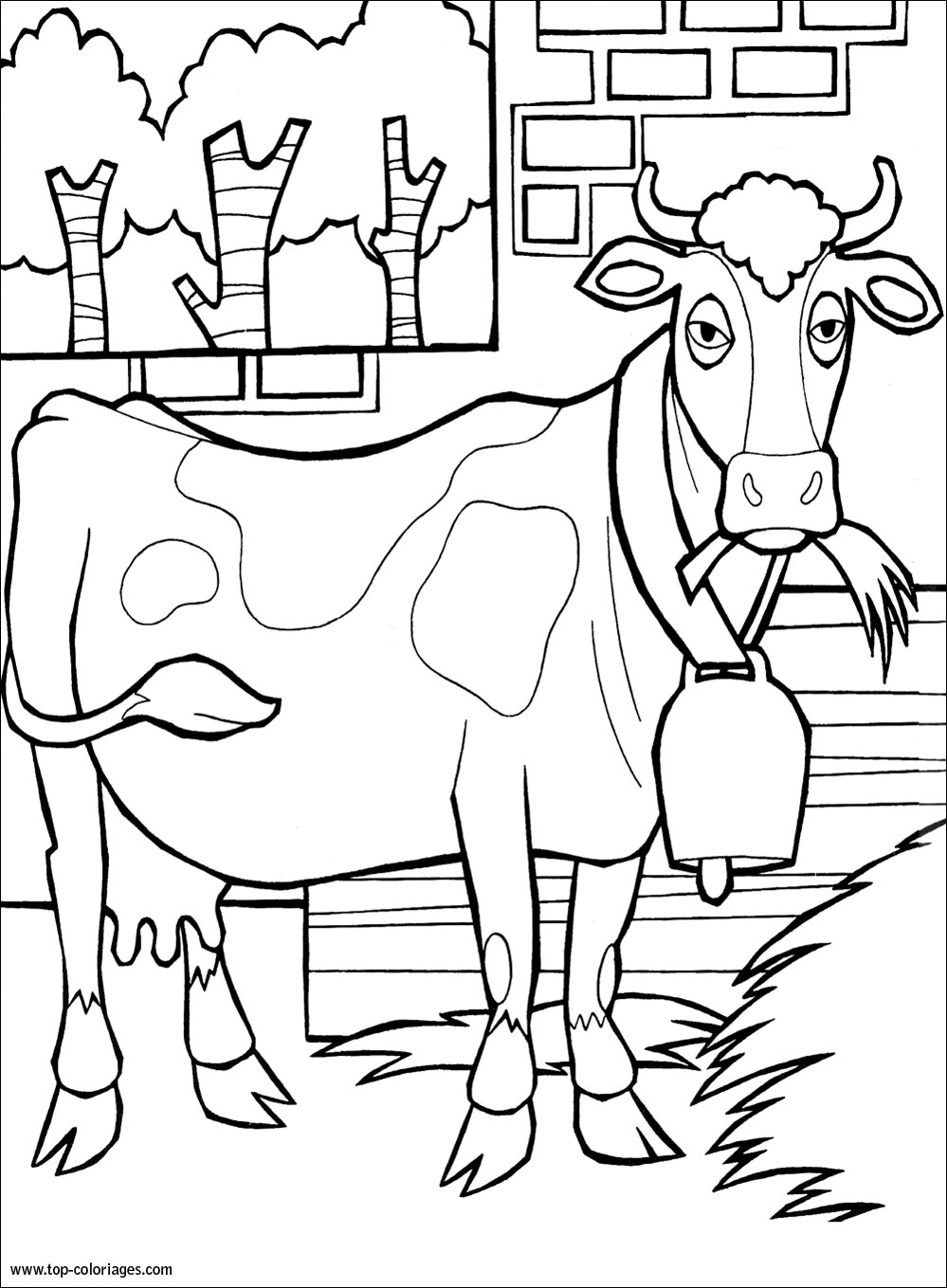 Coloriage Vache