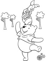 Coloriage de Winnie et Porcinet