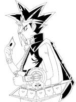 Coloriage de Yami Yugi