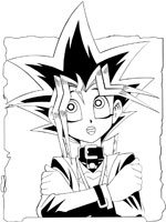 Coloriage de Yugi