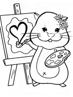 Coloriage de Num Nums fait de la peinture