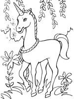 Coloriage de Lila la licorne