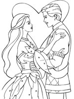Coloriage de Odette et Daniel vont se marier