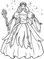 Coloriage de La reine des fées