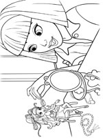 Coloriage de Makena et Lilipucia
