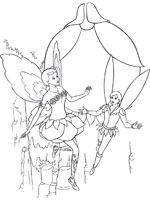 Coloriage de Mariposa et le prince