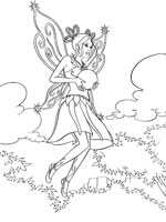 Coloriage de La f&eacute;e soleil