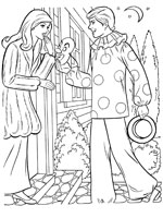 Coloriage de Ken d&eacute;guis&eacute;