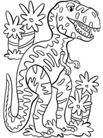 Coloriage de Tyrannosaure
