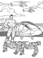 Coloriage de L'entraînement des GI Joe