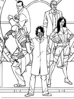 Coloriage de Mc Cullen et son équipe