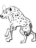 Coloriage de Hyène