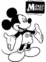 Coloriage de Mickey Mouse