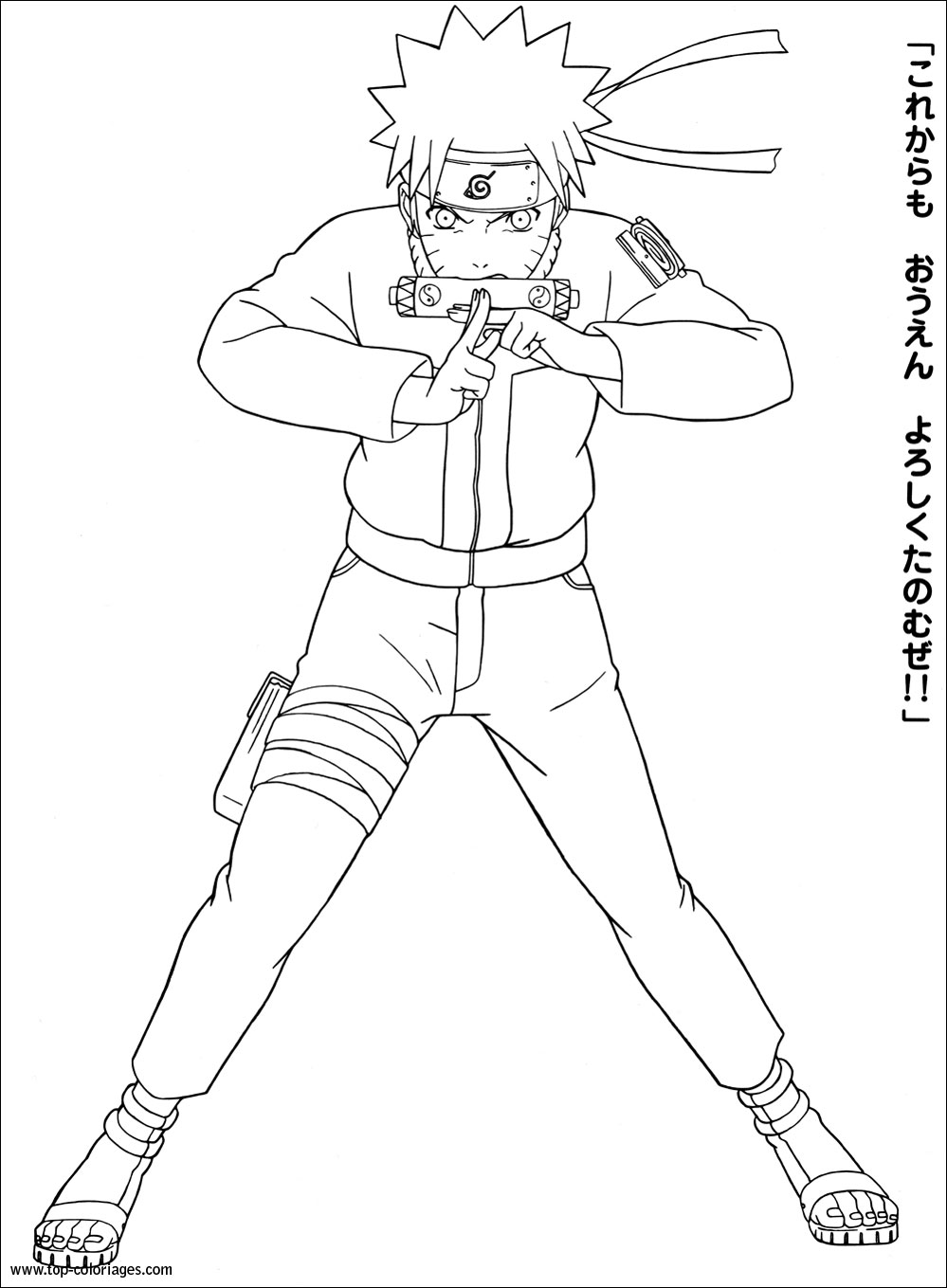 Coloriage Naruto Uzumaki