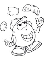 Coloriage de M. Patate et ses accessoires