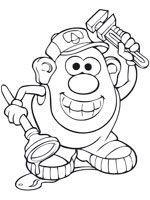 Coloriage de M. Patate plombier