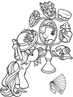 Coloriage de Essayage pour Clarine