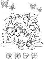 Coloriage de Sieste dans un hamac