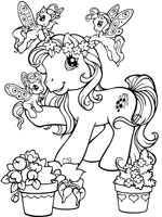 Coloriage de Reine des fleurs