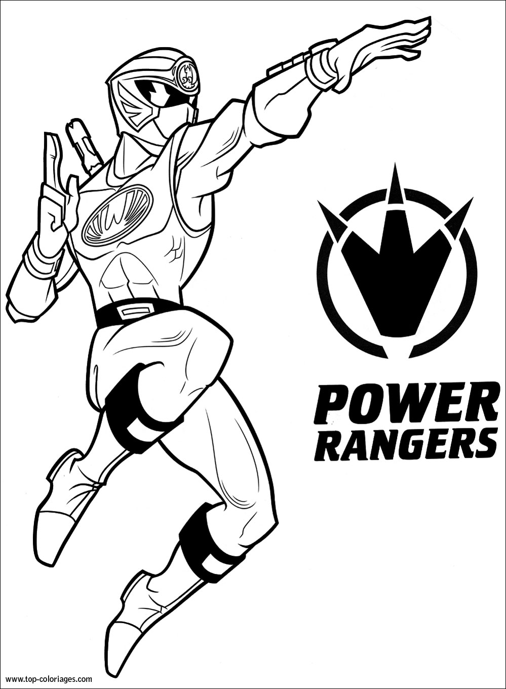 Coloriage Power Rangers