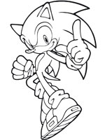 Coloriage de Sonic