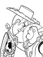 Coloriage de Woody et Buzz