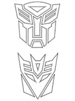 Coloriage de Logo Transformers
